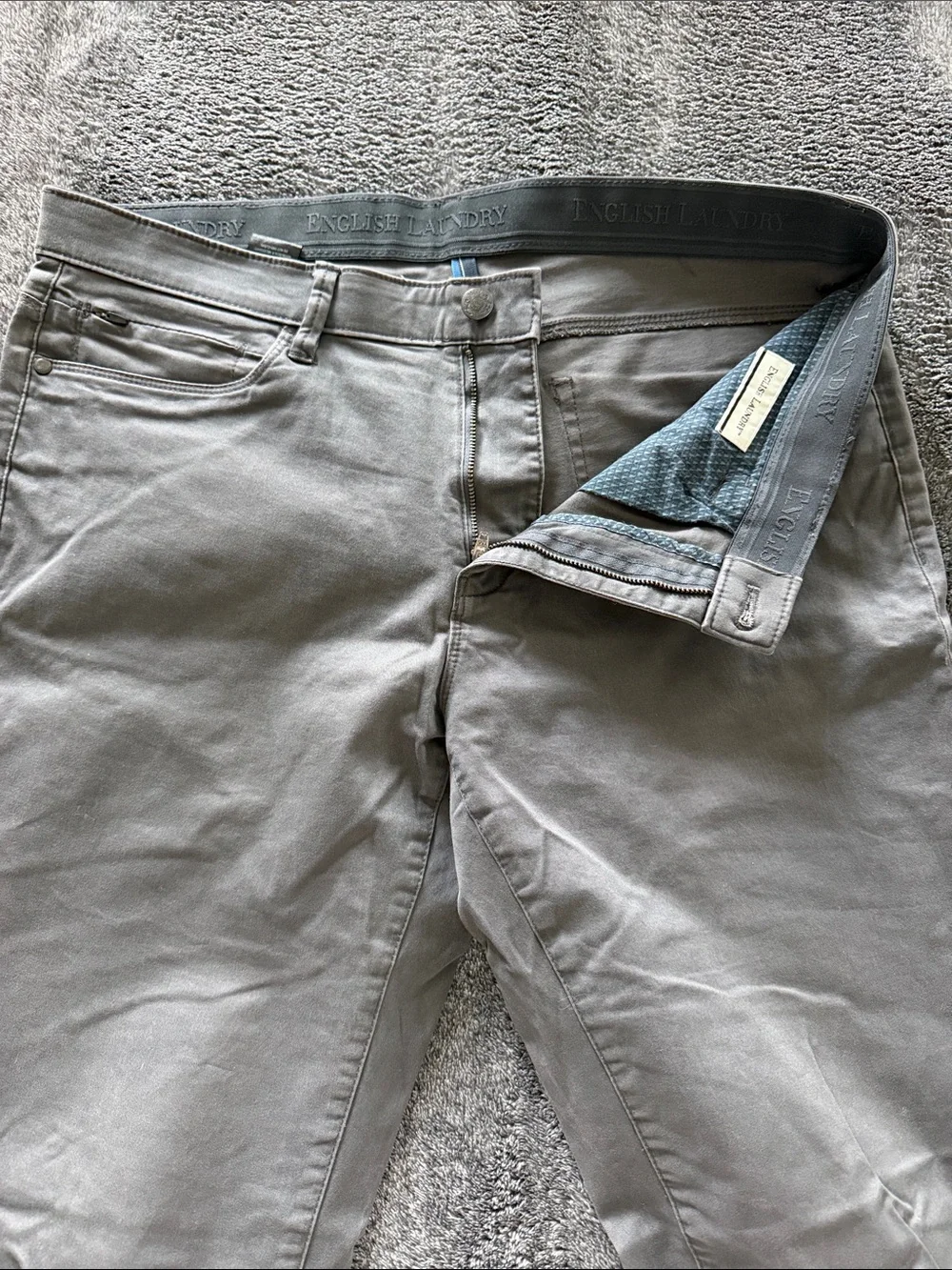 English Laundry Men's Gray Chinos - Straight Leg